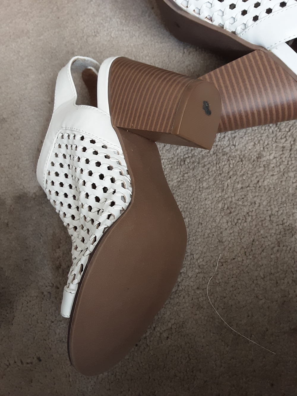 Charlotte Russe White Heel Sandals - Picture 9 of 9